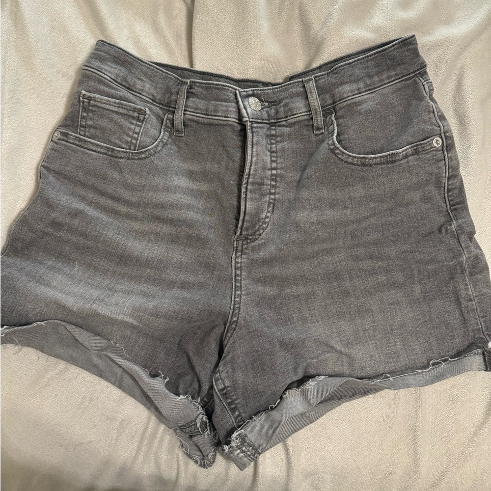 Express black jeans shorts